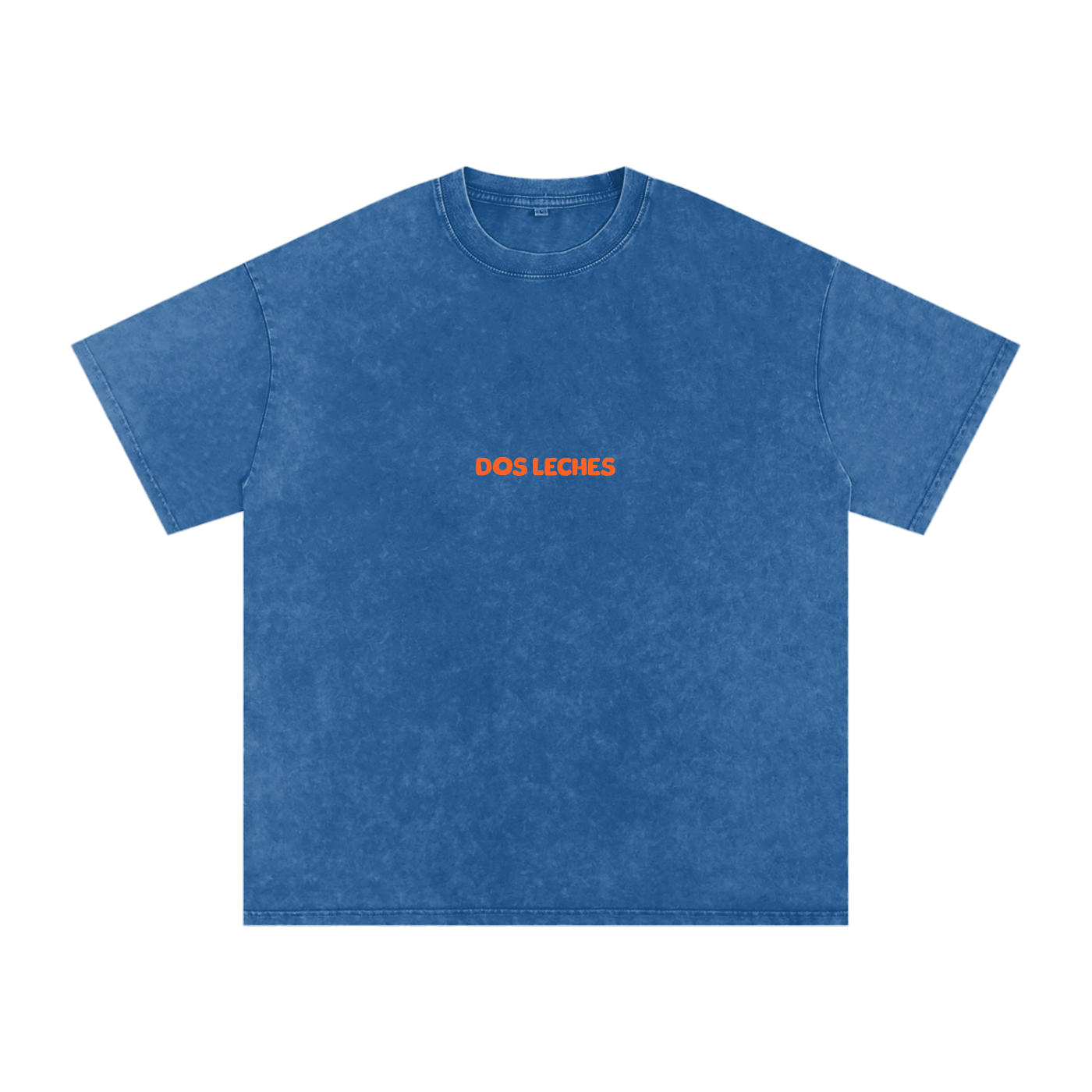 Dos Leches -  Dark Blue Acid-Wash Oversize T-Shirt