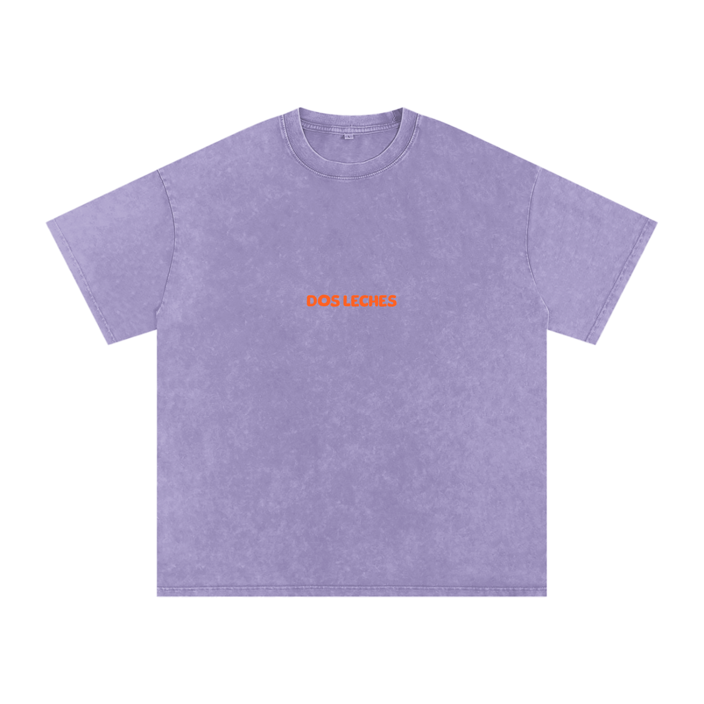 Dos Leches -  Light Purple Acid-Wash Oversize T-Shirt