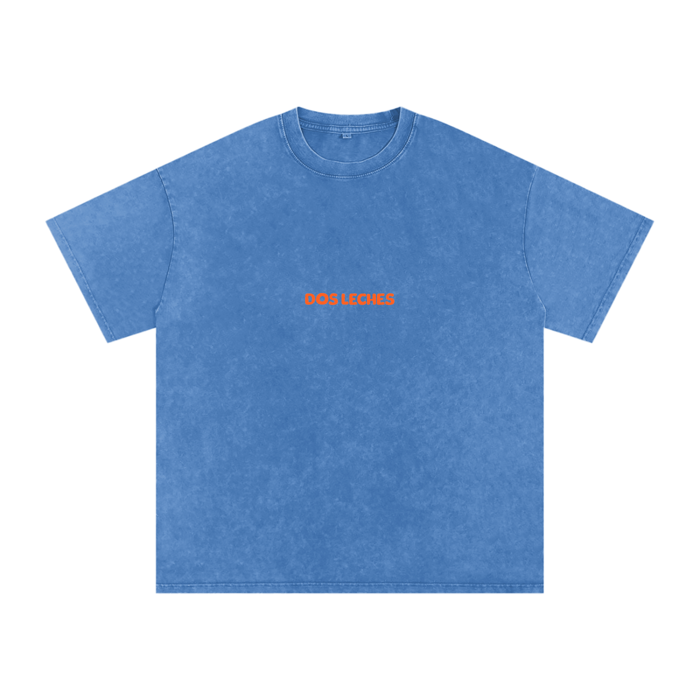 Dos Leches -  Light Blue Acid-Wash Oversize T-Shirt